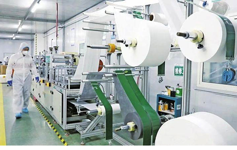 Automatic mask film machine for disposable face mask and KN 95